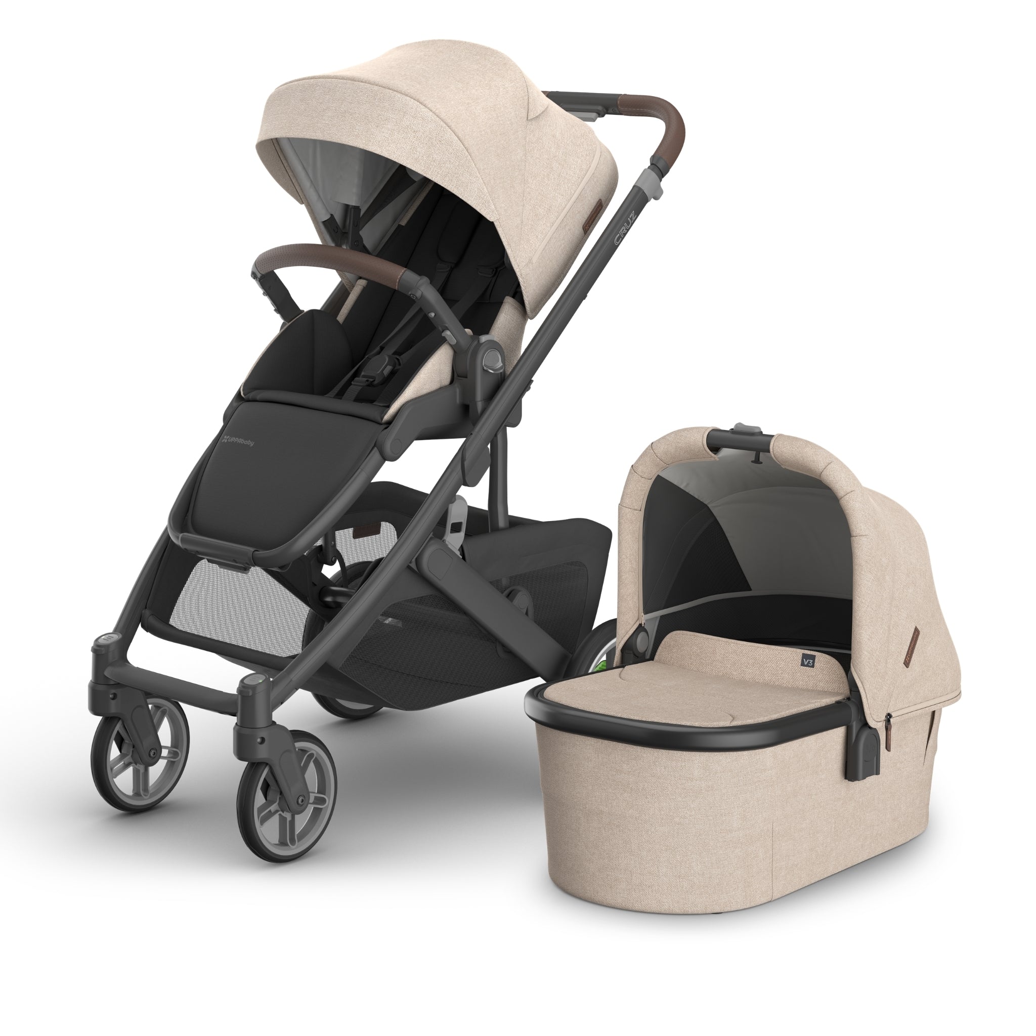 Cruz V3 Stroller Liam with free bassinet – UPPAbaby Benelux